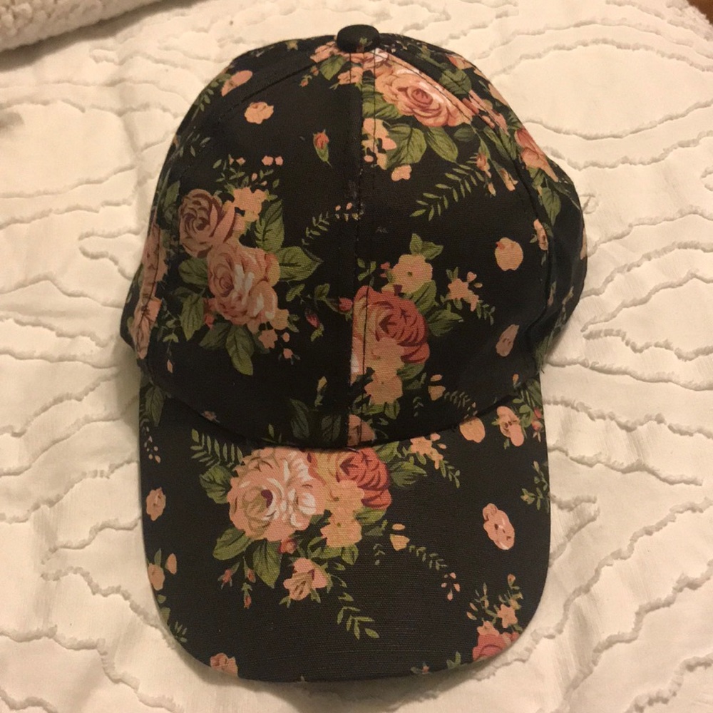 Floral dad cap